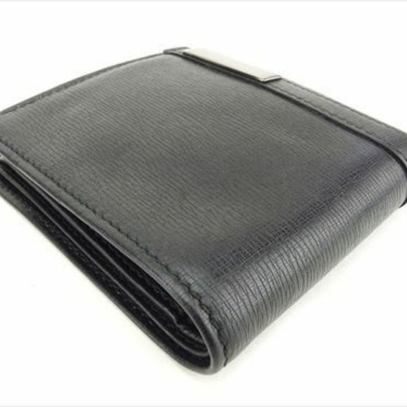 Gucci Wallet Purse Bifold Black leather Woman unisex Authentic Used - Picture 8 of 8
